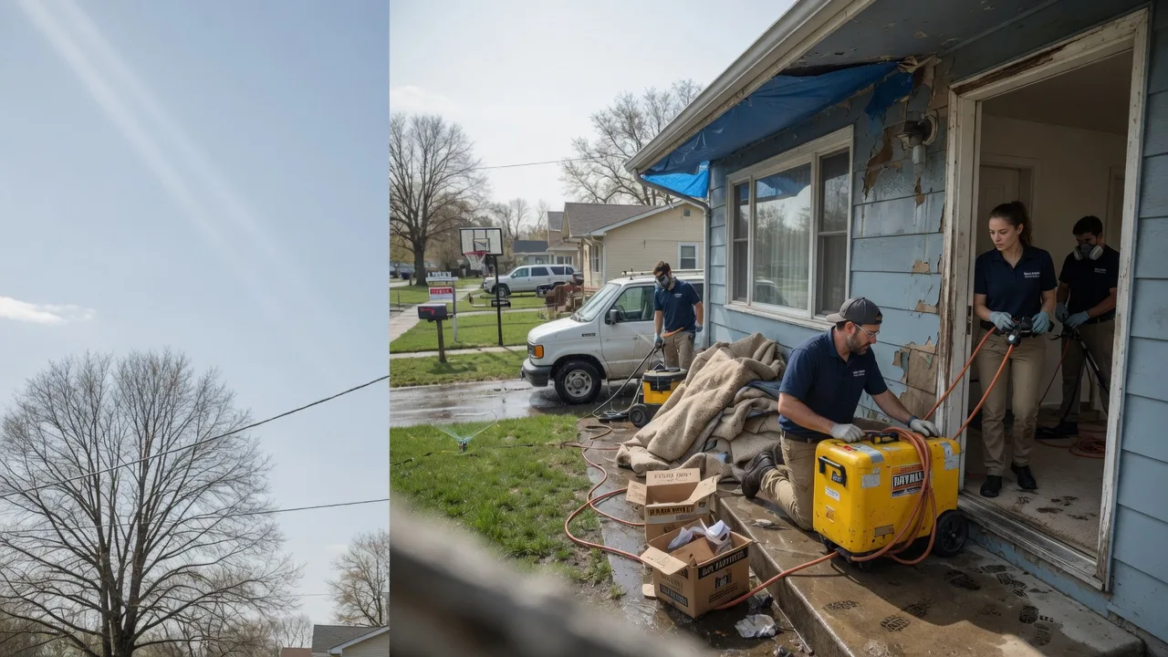 Basement Flood Cleanup in Oldenburg, IN near me